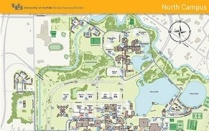 Map of north campus. 