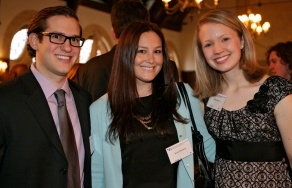 photo of students attending buffalo law review dinner. 