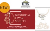 Buddhism law and society logo. 