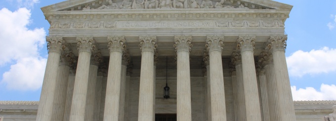 Photo of the U. S. Supreme Court building in Washington, D.C. 