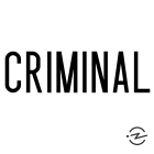 Criminal true crime podcast logo. 