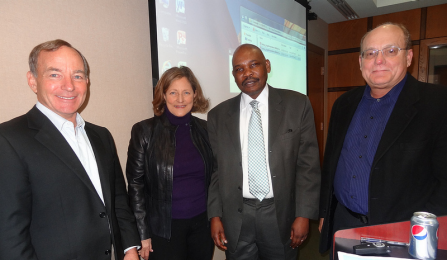 Bryant Garth, Joyce Sterling, Dean Makau Mutua and Professor Errol Meidinger. 