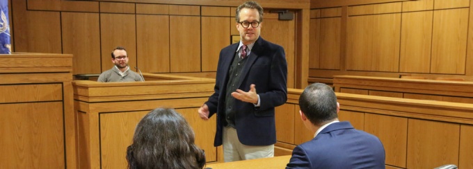 “My goal is to bring 34 years of practical experience from the courtroom into the classroom, and give students a real-life perspective on the practice of law,” says Franczyk, who spent 14 years as a prosecutor before his election to Buffalo City Court and then County Court. 