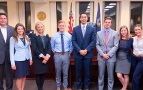 Oct. 27-28 - Sarah A. Elardo '19, William F. Fitzgerald '19, Salvatore M. Prince '19 and Spencer R. Stresing '19 took first place in the Queens County District Attorney Mock Trial Competition. Elardo received Best Overall Advocate. [Read more]. 