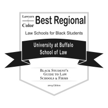 Best Regional Law School badge. 