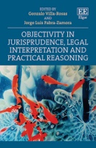 blue book cover with text that says "Objectivity in Jurisprudence, Legal Interpretation and Practical Reasoning". 