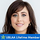 woman, smiling with text that says UBLAA Lifetime Member. 