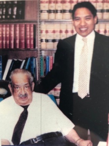 Justice, Thurgood Marshall with his son John W. Marshall. 