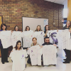 Fall 2019 - Student Attorneys pose for their annual “clothesline” photo in which they worked collaboratively with the student -run Domestic Violence Task Force. 
