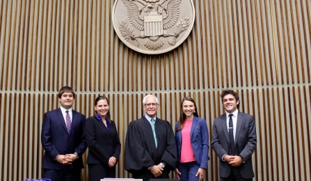 judge Fuentes with his summer externs. 