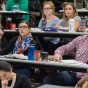 law students attending a class. 