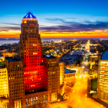 photo of downtown buffalo. 