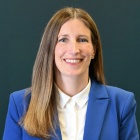 woman smiling. 