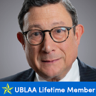 William F. Savino ’75 with text that says UBLAA Lifetime Member. 