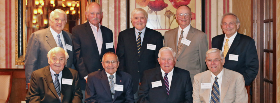 group of alumni attending a reunion. 