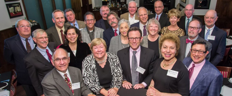 group of alumni attending a reunion. 