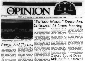 cover of The Opinion newsletter. 