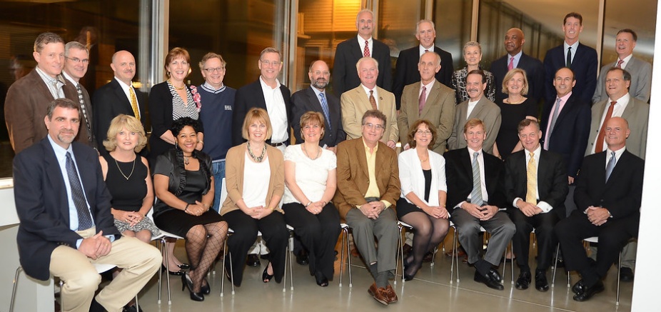 group of alumni attending a reunion. 