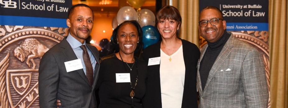 group of alumni attending a reunion. 