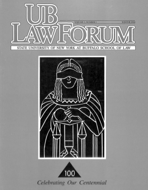 Cover of UB Law Forum. 