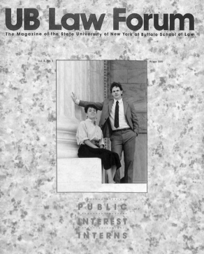 Cover of UB Law Forum. 