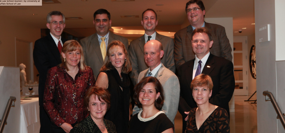 group of alumni attending a reunion. 