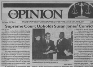 cover of The Opinion newsletter. 