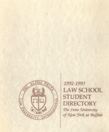 cover of the 1993 Student Directory. 