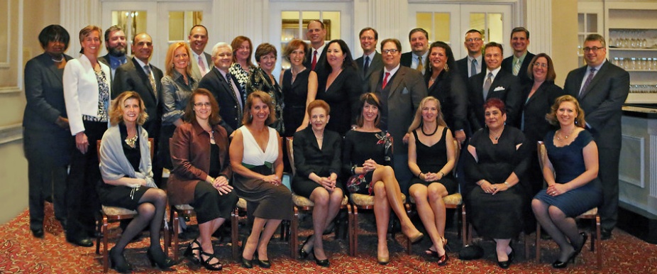 group photo of people smiling. 