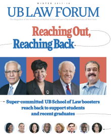cover of the Winter 2017-18 Forum Magazine. 