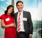 photo of NYC Chapter Co-Chairs, Daisy A. Tomaselli '13, Patrick J. Reinikainen '12. 