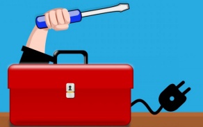 an illustration of a toolbox. 