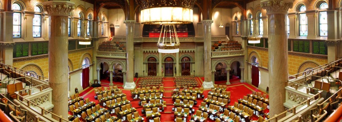 State Assembly Chamber, New York State Capitol, Albany, New York. 