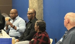 From Left to Right: Thomas Gant; Walter Ball; Donna Robinson; and George Schreier at the "I AM" Campaign event. 