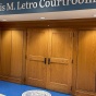 Entrance to the Francis M. Letro Courtoom. 