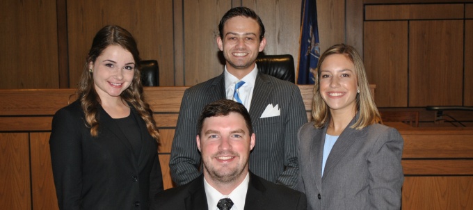 Olivia Paulo '17, Thomas Kotrys '16, Sam Benatovich '16, Kathleen Farell '16. 