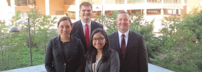 Erin Rocewscz ’17, Andrew Plewinski ’18, Senovia Cuevas ‘18, Matt Peine ’17. 