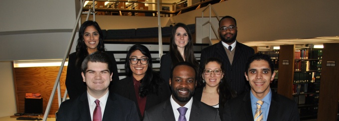 Andrew Plewinski 18, Philip Pierre '17, Kristian Klepes ‘18, Melanie Prasad '18, Jordan Sieracki '18, Jessica Gill ‘18, Alyson Kehl ‘18, Larry Waters '17. 