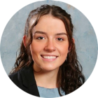 young woman smiling. 