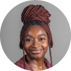 young woman smiling. 