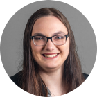 young woman smiling. 