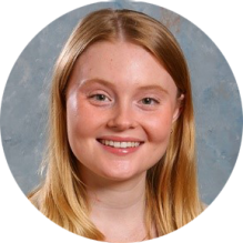 young woman smiling. 
