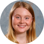 young woman smiling. 