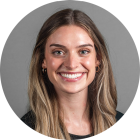 young woman smiling. 