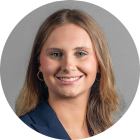 young woman smiling. 