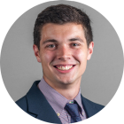 young man smiling. 