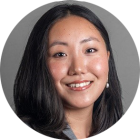 young woman smiling. 