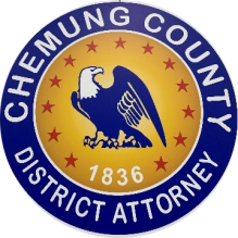 Logo for the Chemung Country District Attorney Office. 