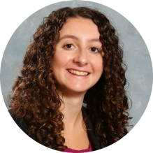 young woman smiling.