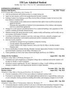 Resume sample 3. 